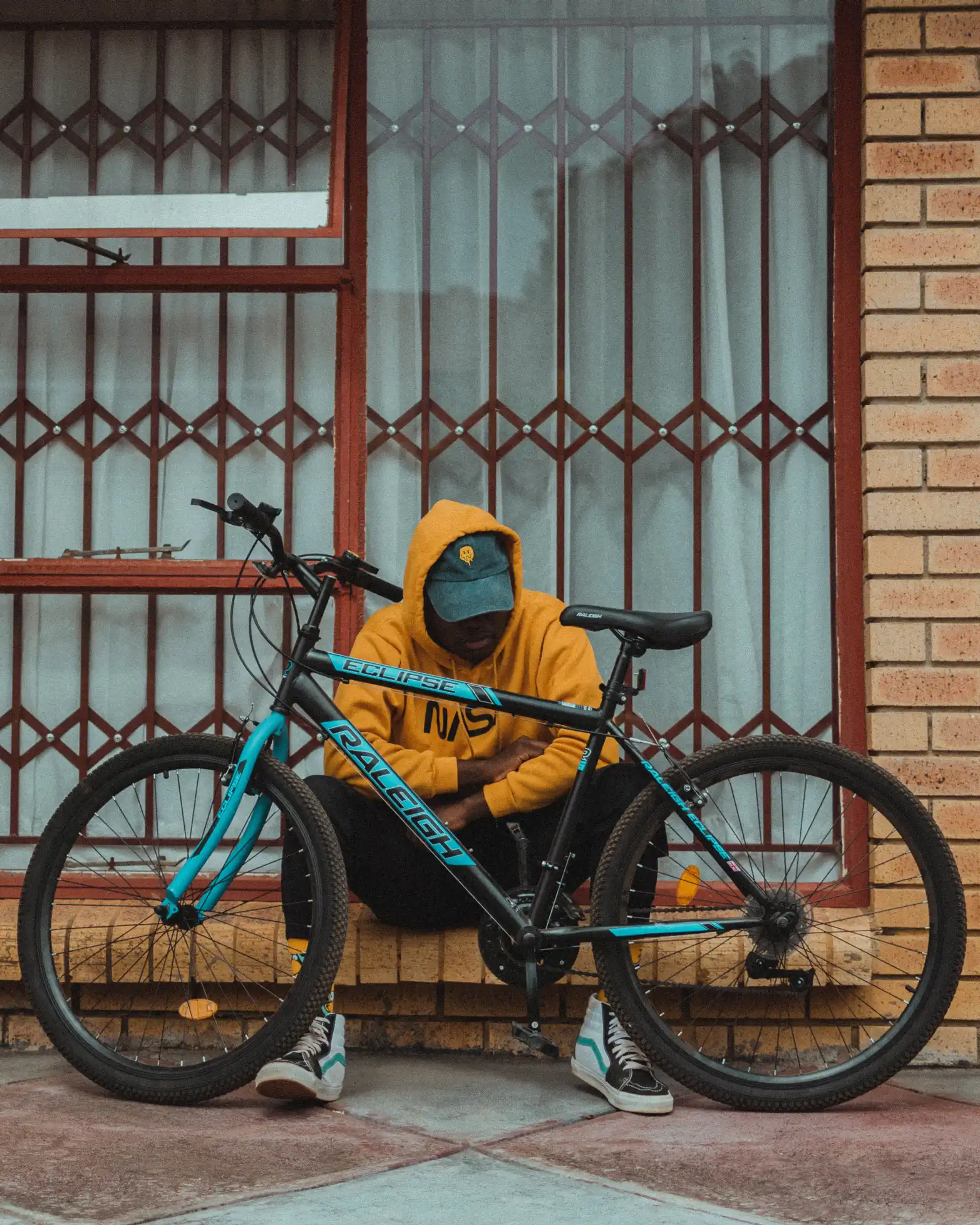 Photo of Leon with a bike